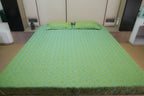 Himroo Sapphire Bedsheet - The Amber Meadow