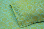 Himroo Sapphire Bedsheet - The Amber Meadow