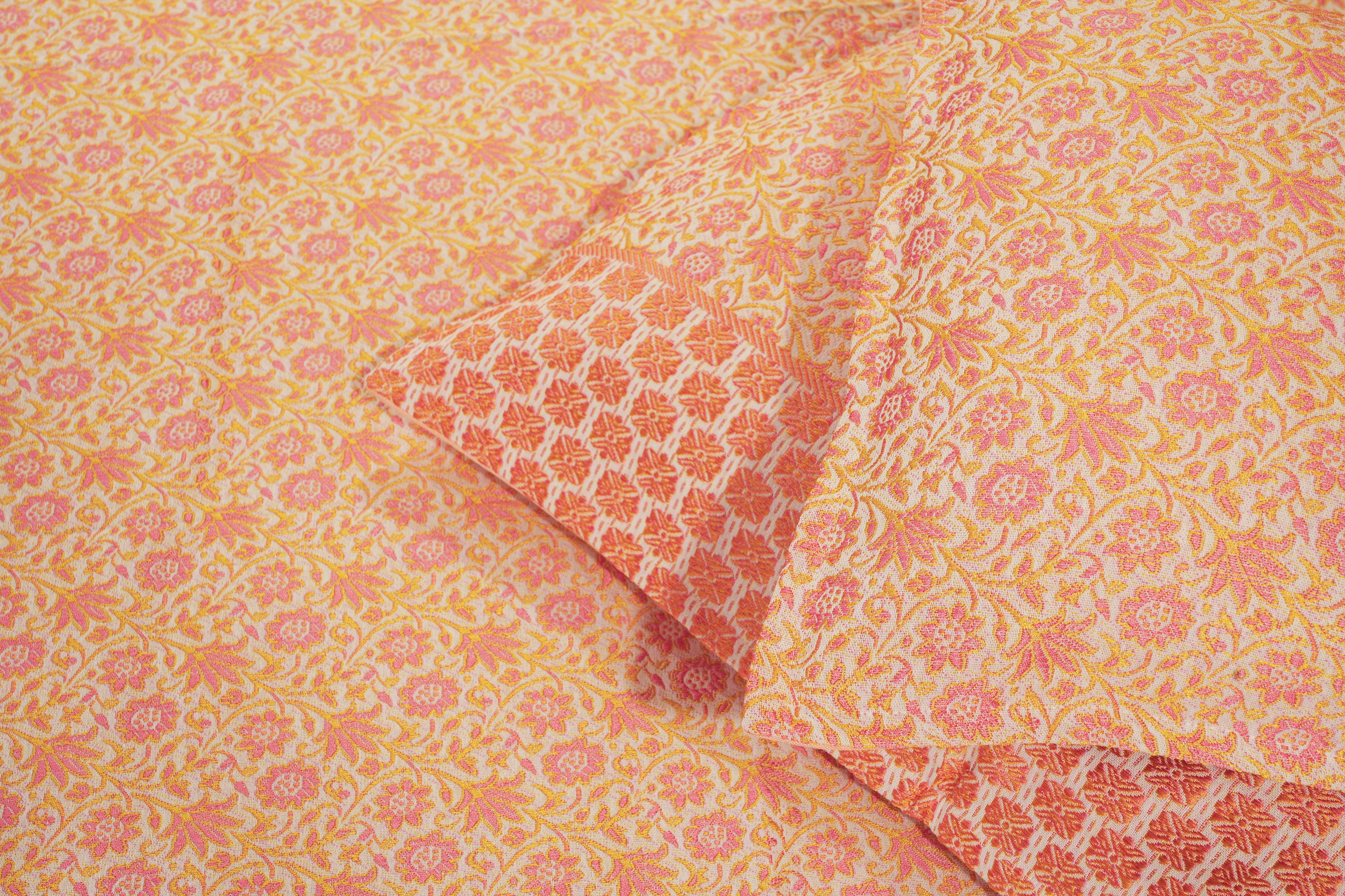 Himroo Super Bedsheet - The Amber Rose