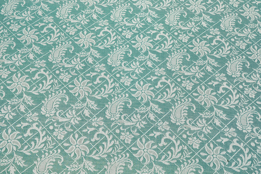 Himroo Staplon Bedsheet - The Sky Pearl