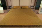 Himroo Sapphire Bedsheet  - The Sunlit Charm