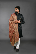 Himroo Shawl - The Burgundy Royale