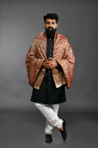 Himroo Shawl - The Burgundy Royale