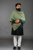 Himroo Shawl - The Emerald Dusk