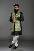 Himroo Shawl - The Emerald Dusk