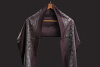 Himroo Novelty Dark Shawl - The Crimson Sheen