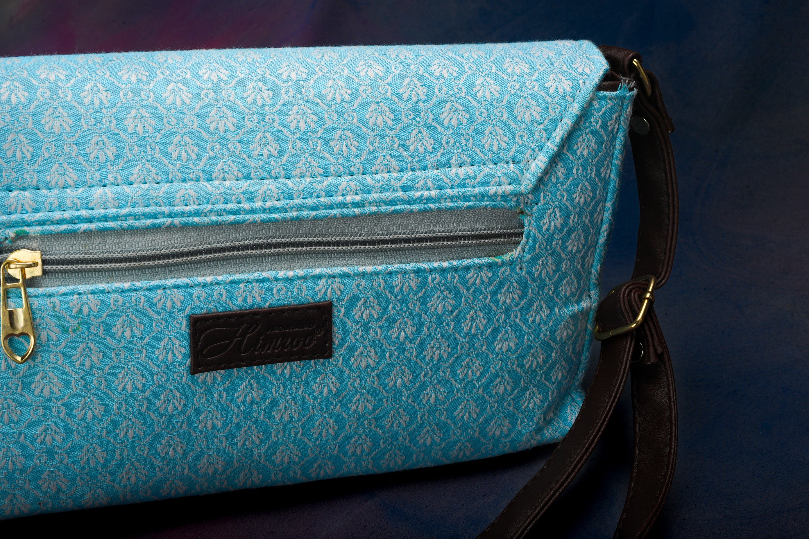 Himroo Handbag - The Azure Dream