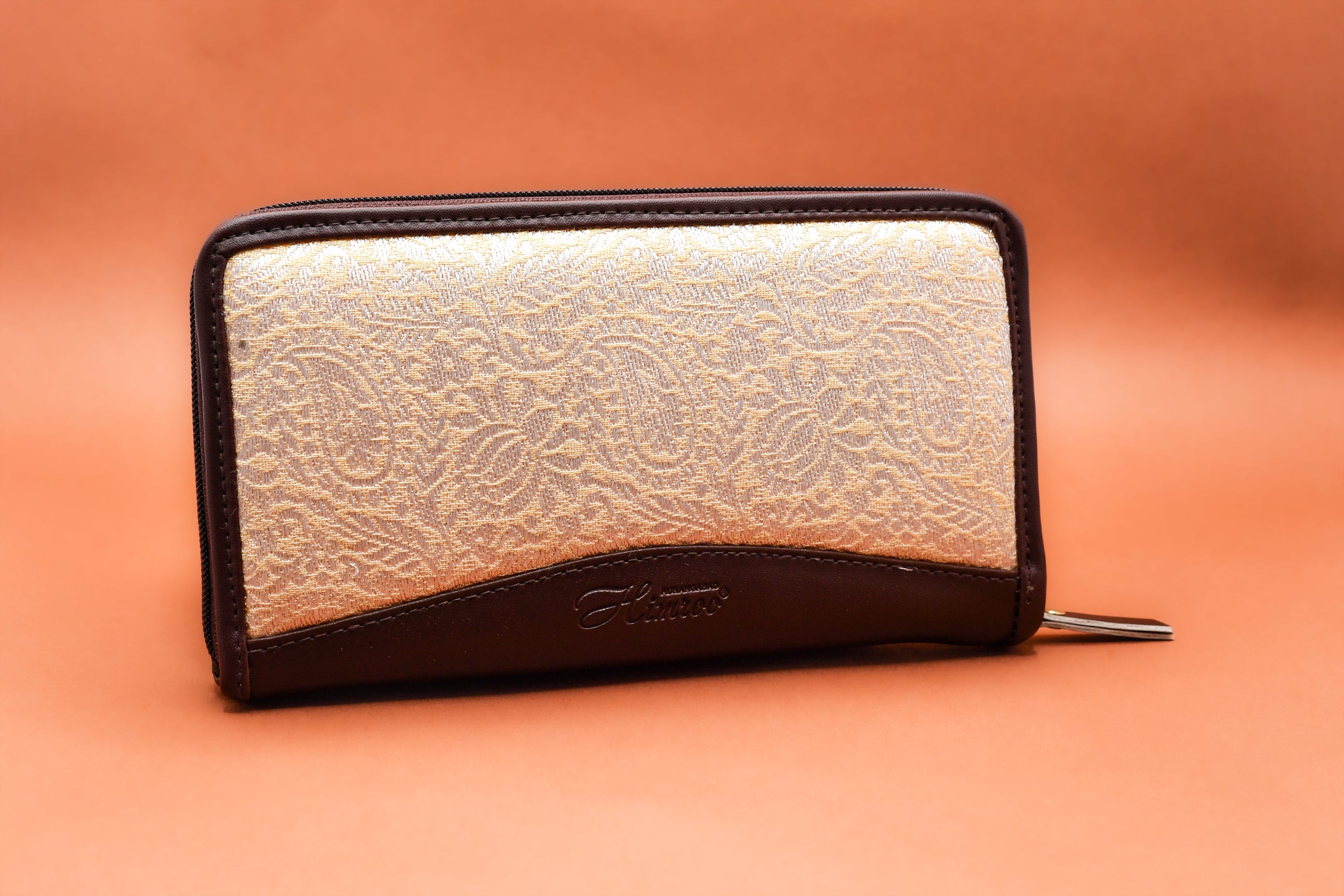 Himroo Purse - The Ivory Weave