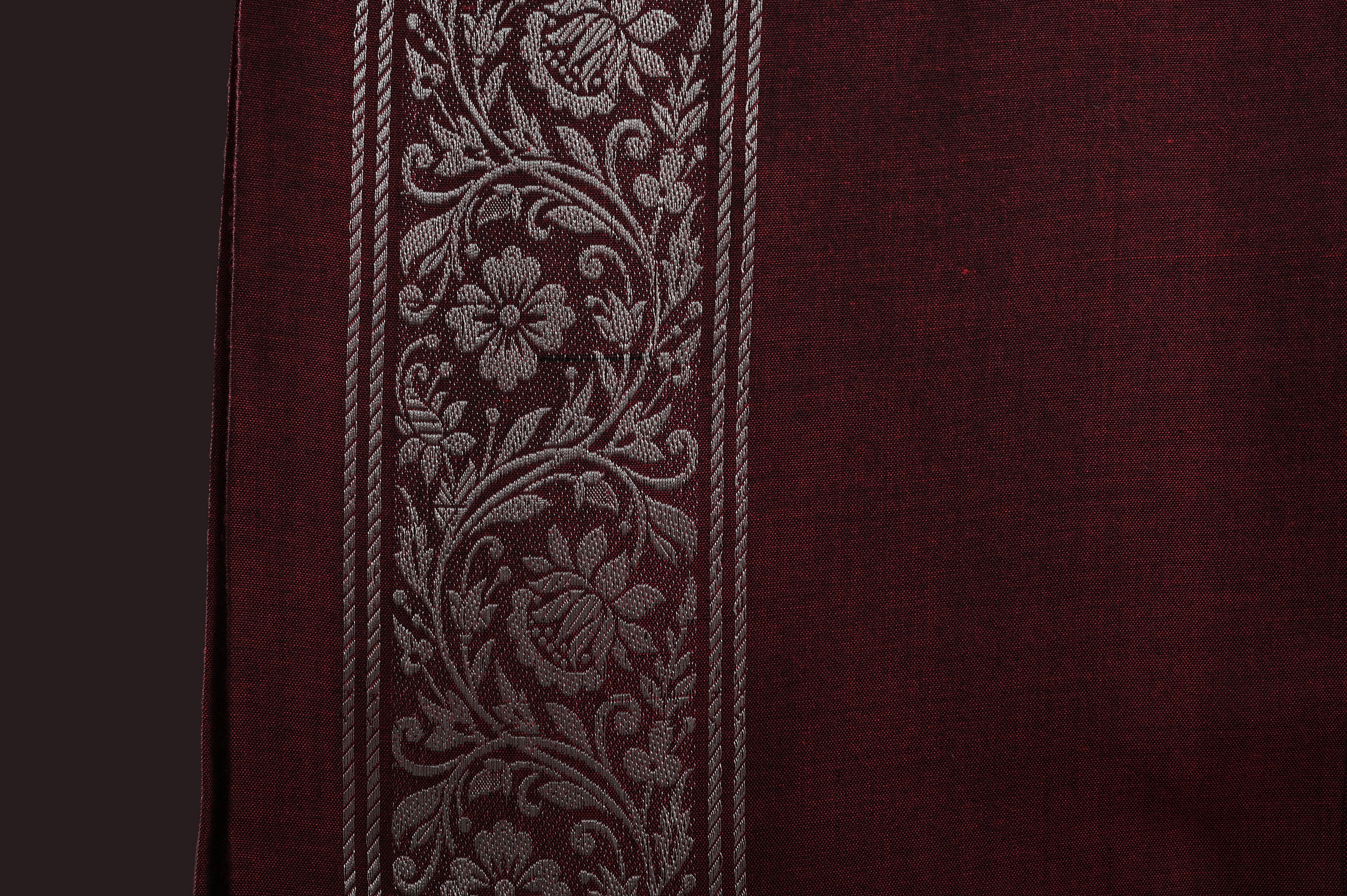 Himroo Novelty Dark Shawl - The Ruby Veil