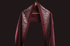 Himroo Novelty Dark Shawl - The Ruby Veil