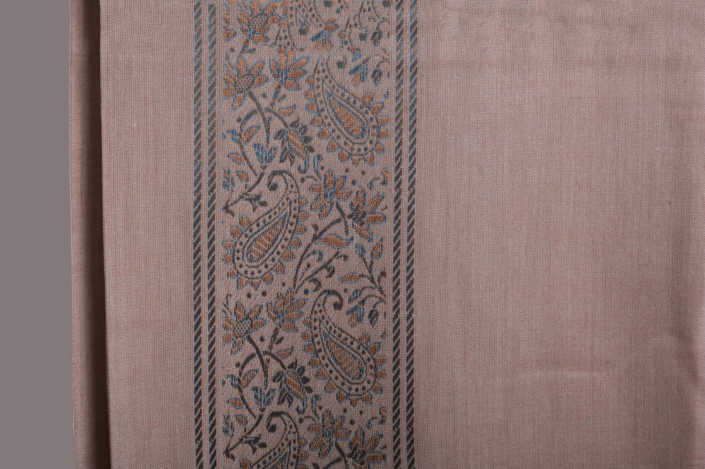 Himroo Novelty Light Shawl - The Peach Dew