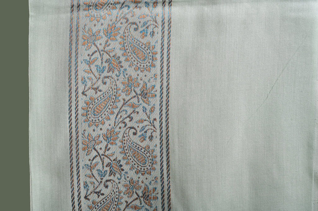 Himroo Novelty Light Shawl - The Mint Whisper