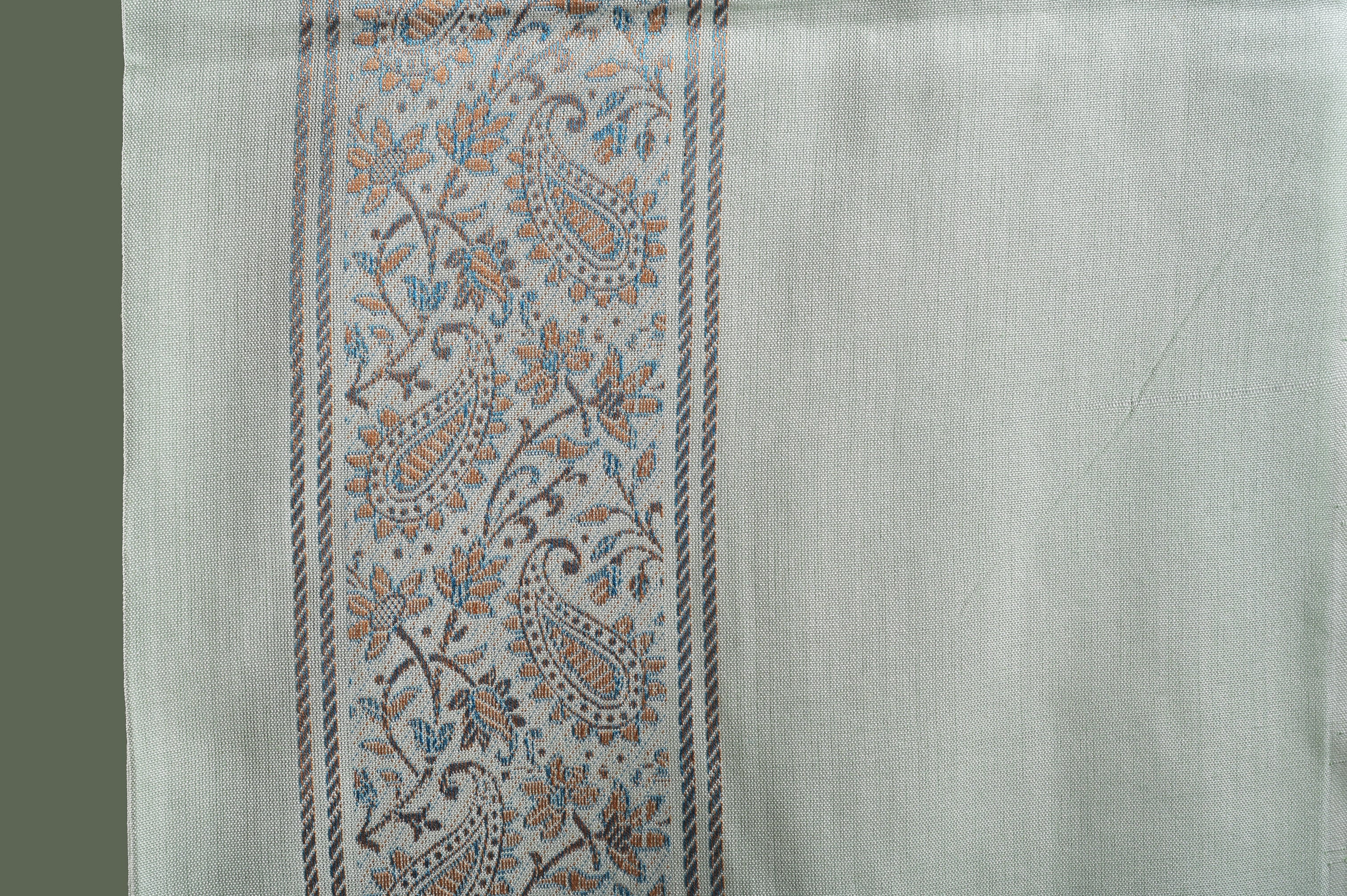 Himroo Novelty Light Shawl - The Mint Whisper