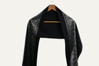 Himroo Novelty Dark Shawl - The Obsidian Charm