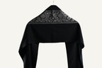 Himroo Novelty Dark Shawl - The Obsidian Charm
