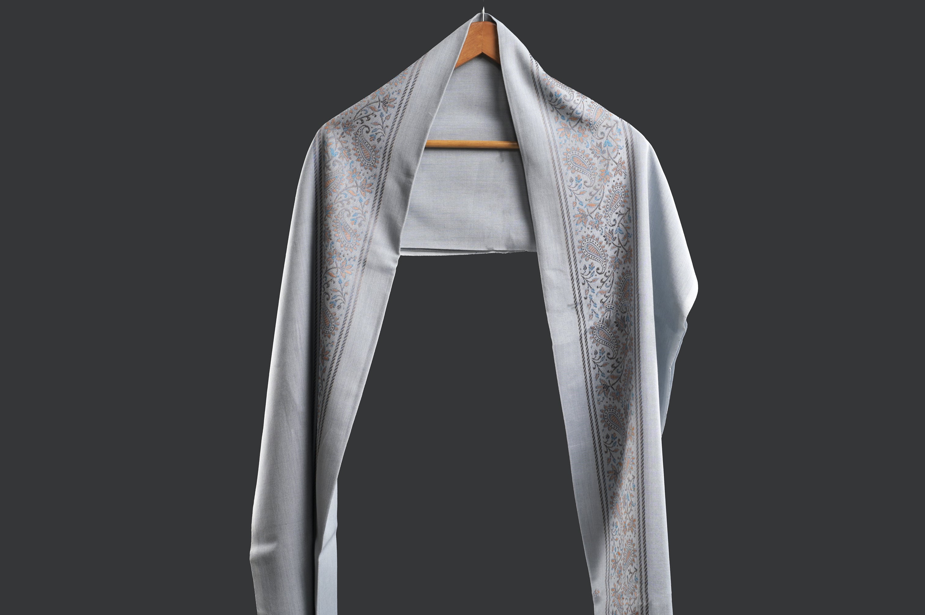 Himroo Novelty Light Shawl - The Sky Veil