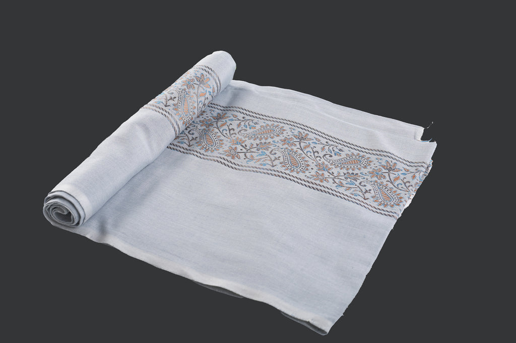 Himroo Novelty Light Shawl - The Sky Veil