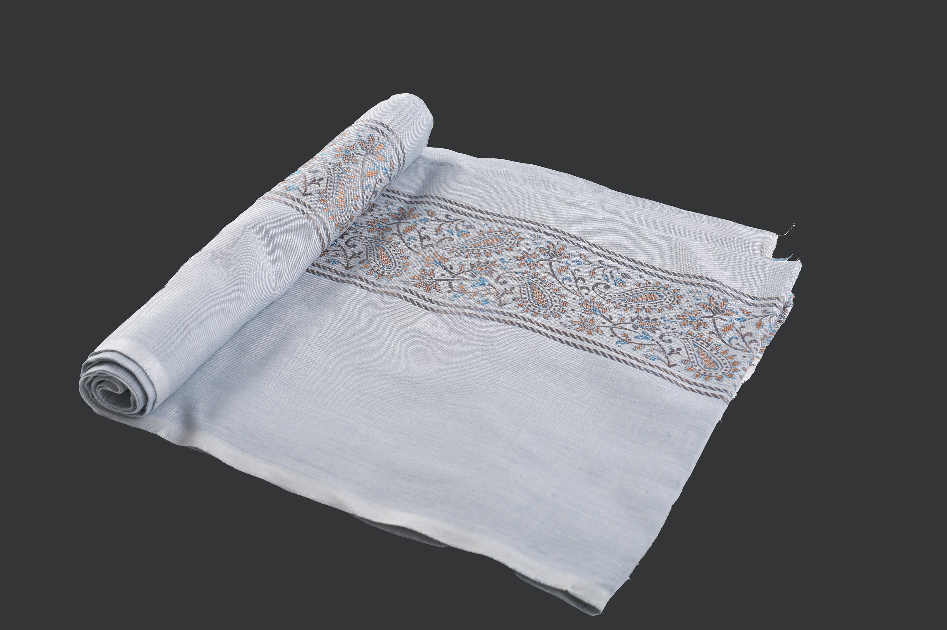 Himroo Novelty Light Shawl - The Sky Veil