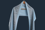 Himroo Novelty Light Shawl - The Blue Mirage