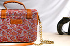 Himroo Handbag - The Royal Rouge