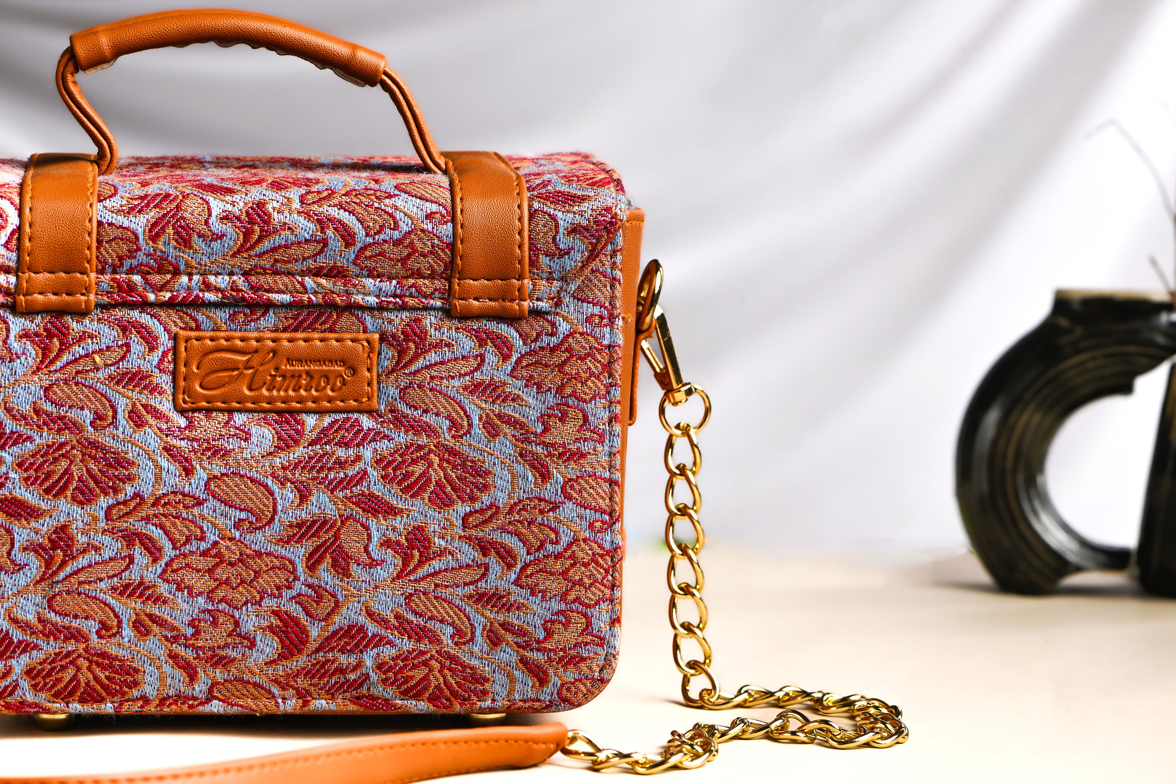 Himroo Handbag - The Royal Rouge