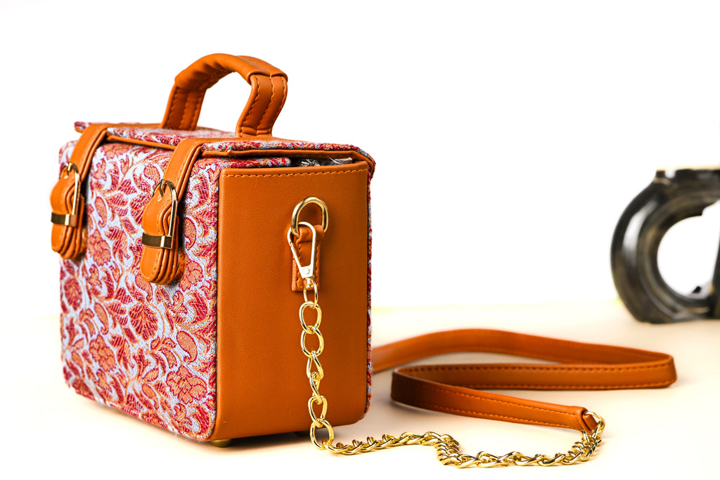 Himroo Handbag - The Royal Rouge