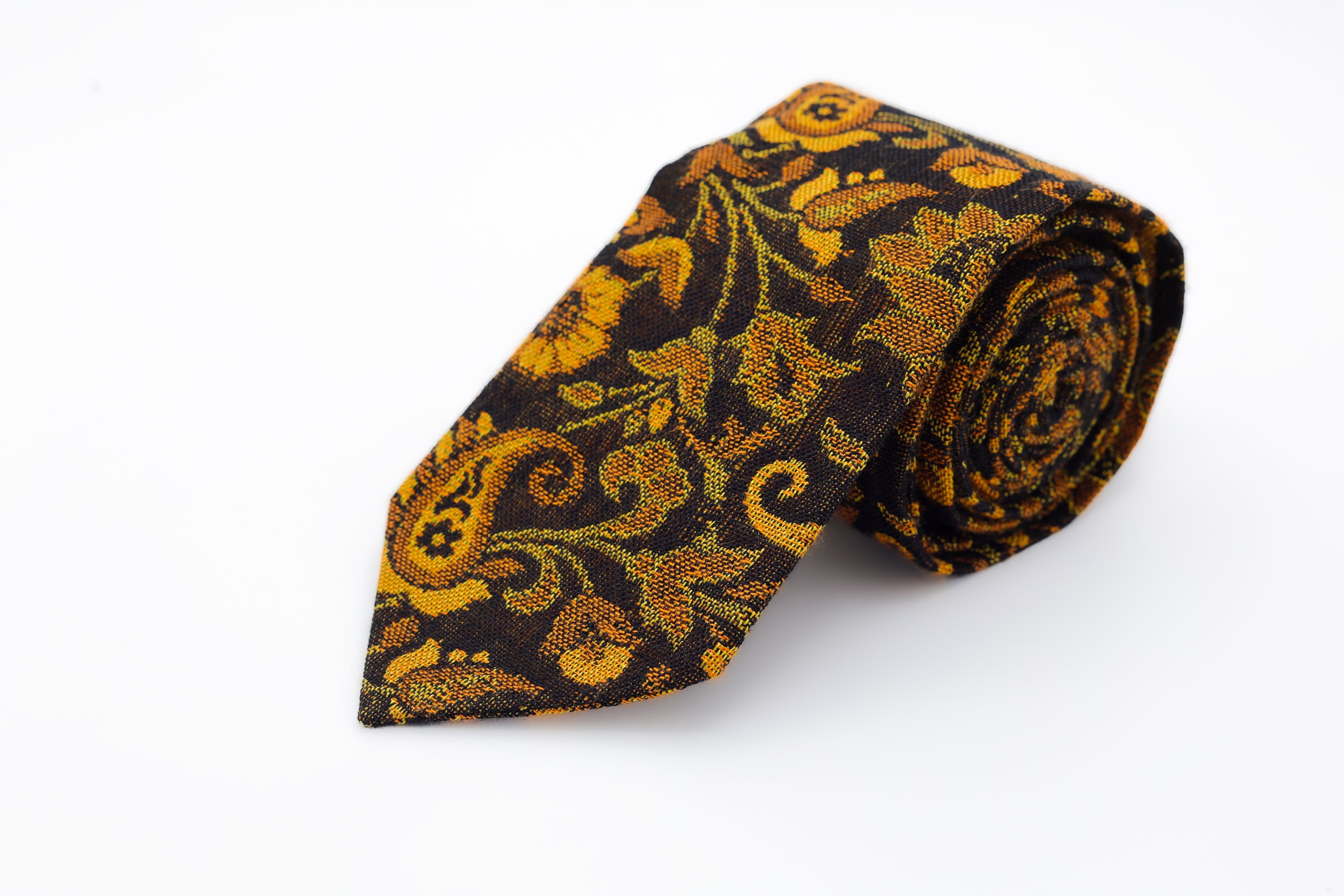 Himroo Tie - Amber Sunset