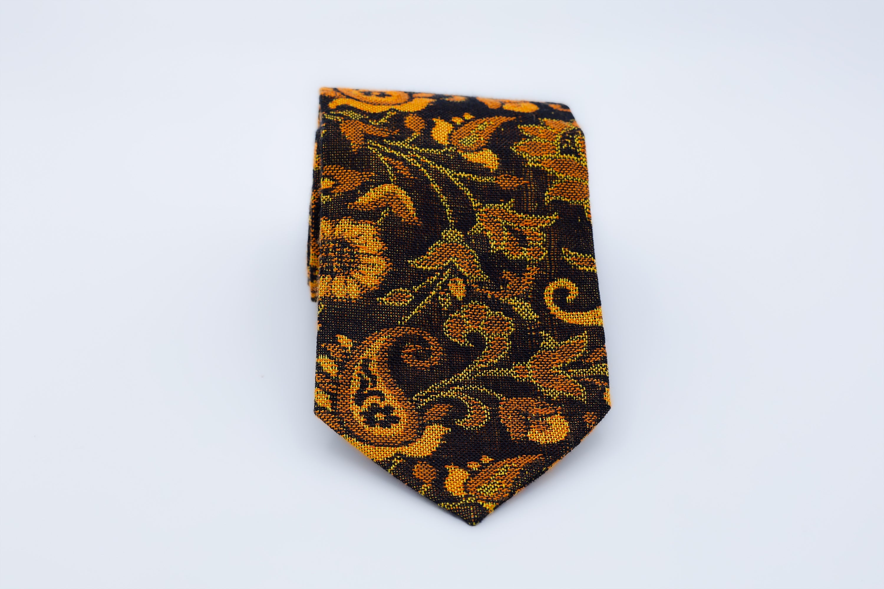 Himroo Tie - Amber Sunset