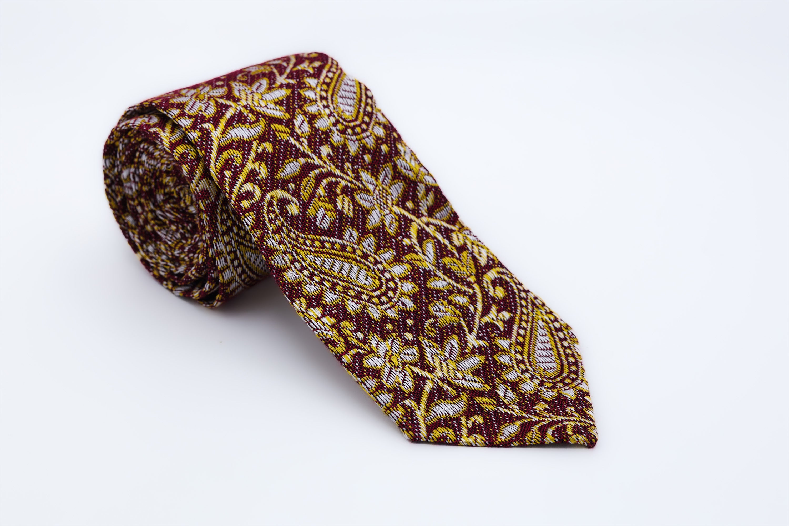 Himroo Tie - The Regal Ember