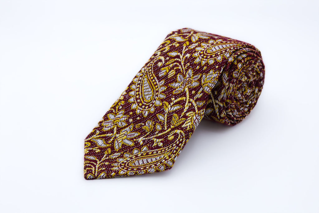 Himroo Tie - The Regal Ember