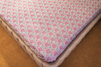 Himroo Galaxy Bedsheet - The Rose Orbit