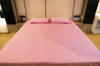 Himroo Staplon Bedsheet - The Rose Mist