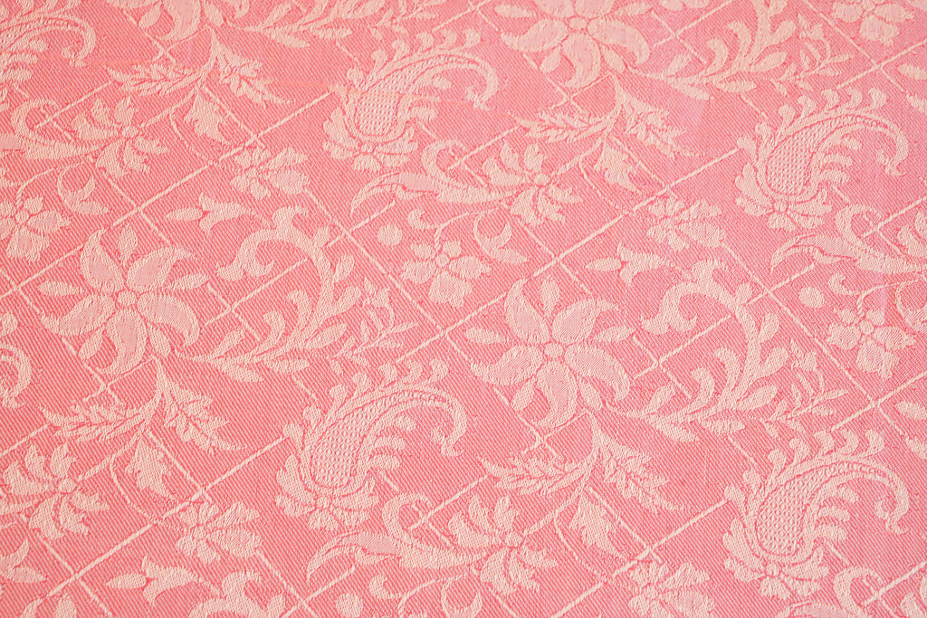 Himroo Staplon Bedsheet - The Rose Mist