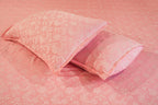 Himroo Staplon Bedsheet - The Rose Mist