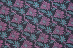 Himroo Galaxy Bedsheet - The Midnight Bloom