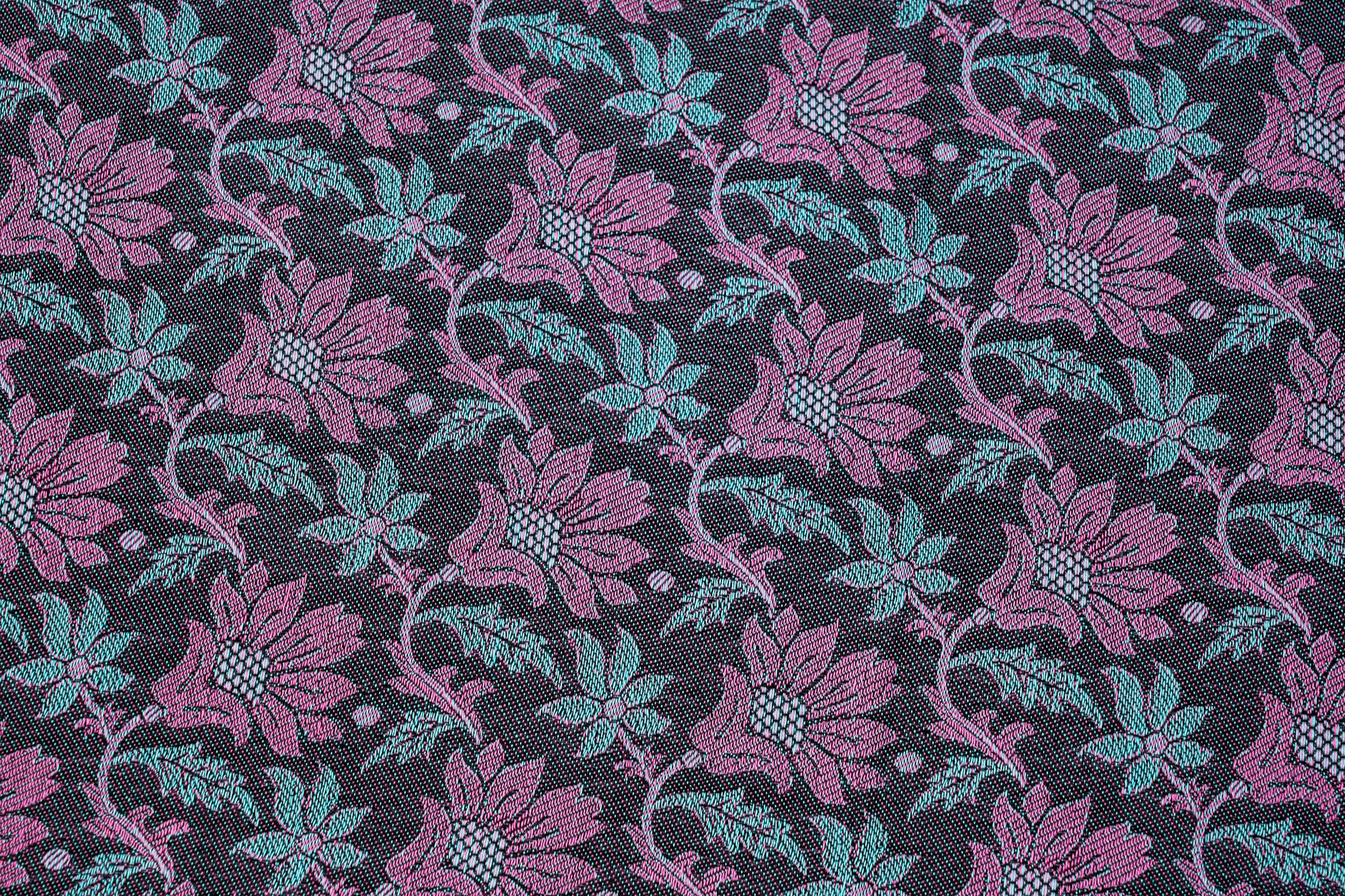 Himroo Galaxy Bedsheet - The Midnight Bloom