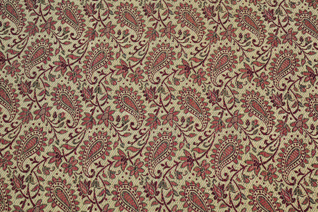 Himroo Mishroo Bedsheet - The Crimson Bloom