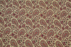 Himroo Mishroo Bedsheet - The Crimson Bloom