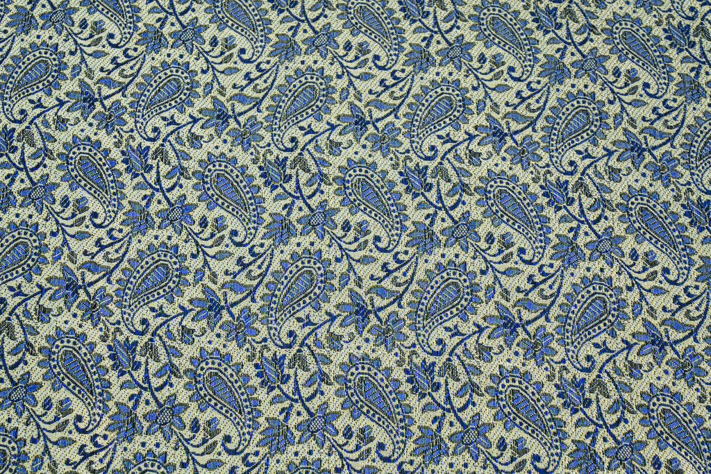Himroo Mishroo bedsheet - The Azure Harmony