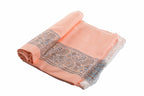 Himroo Novelty Light Shawl - The Peach Bloom